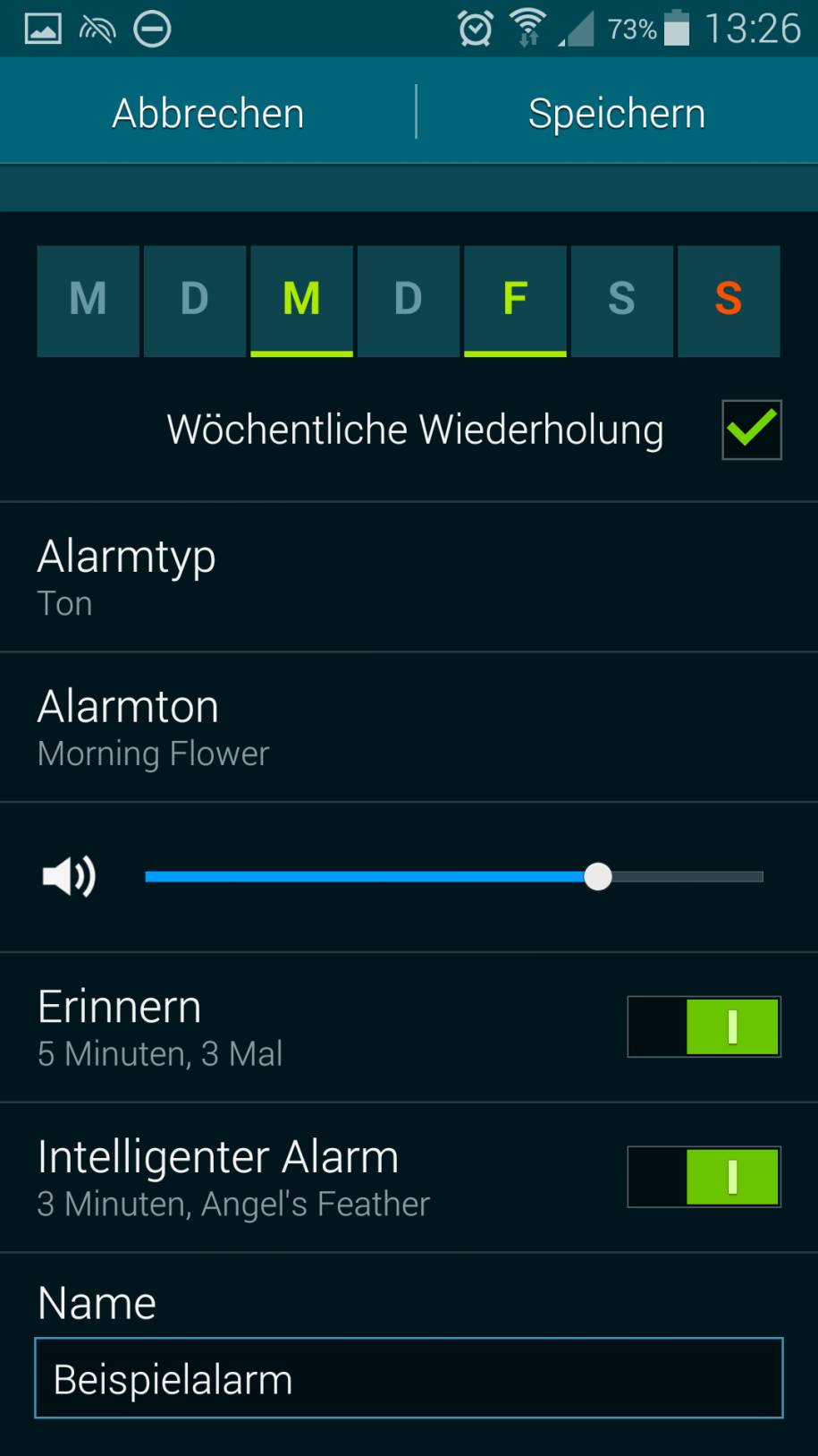 Wecker-Lautstärke direkt in der Uhr-App reduzieren